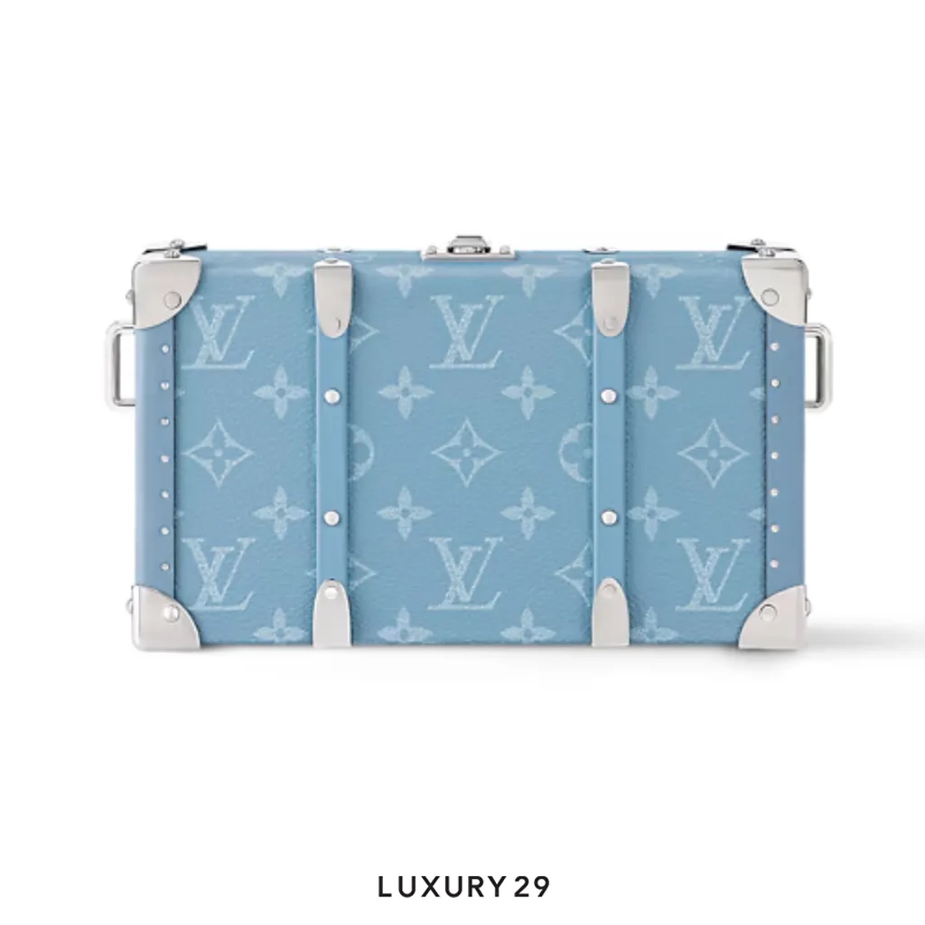 Louis Vuitton LV Taigarama Wallet Trunk Blue(Small, Blue)