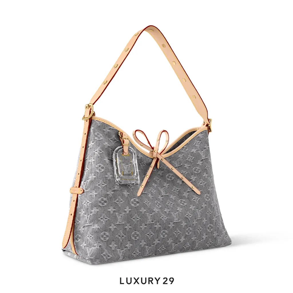 Louis Vuitton LV CarryAll MM Grey(Large, Grey)