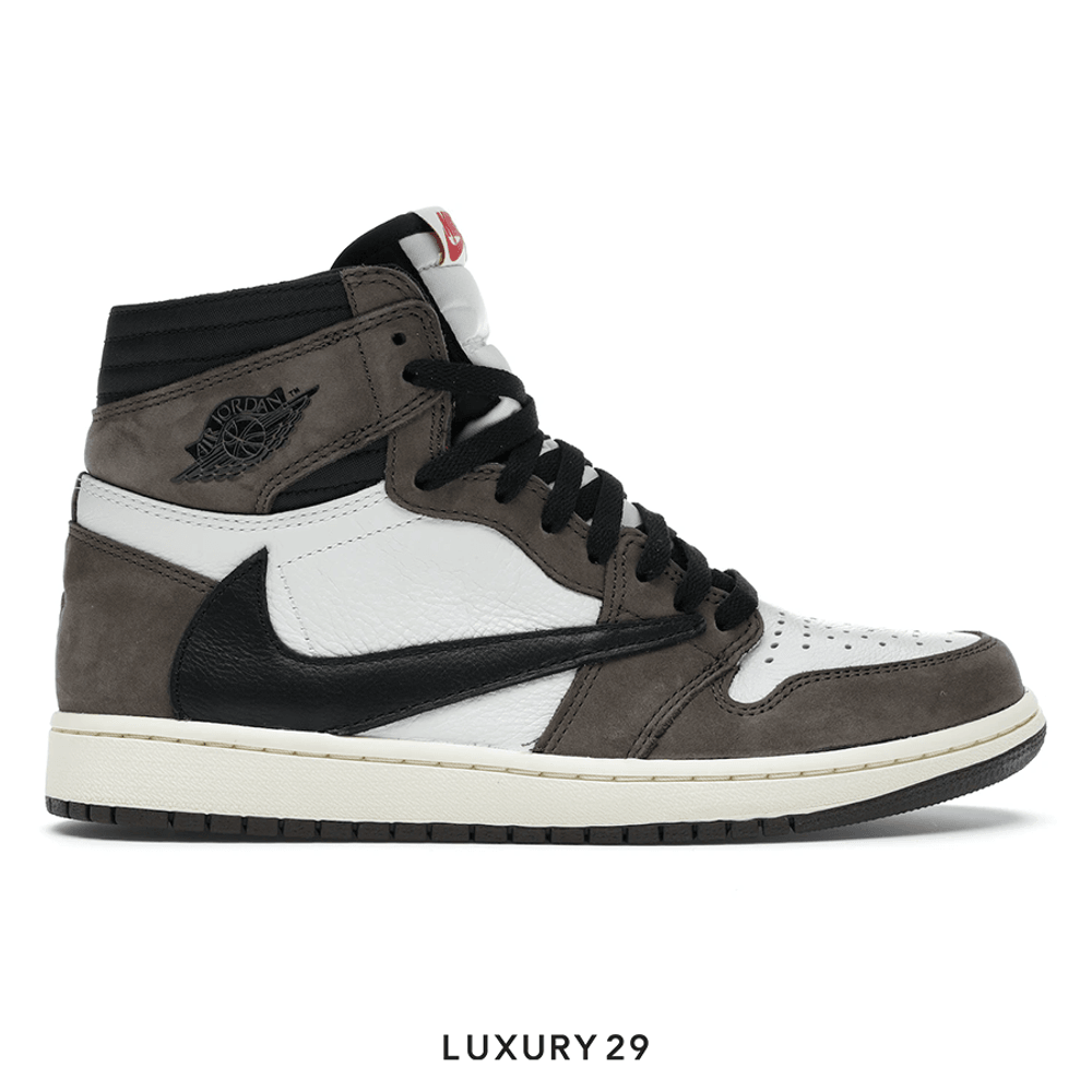 Nike Jordan 1 Retro High OG SP Travis Scott Mocha(46, Brown)