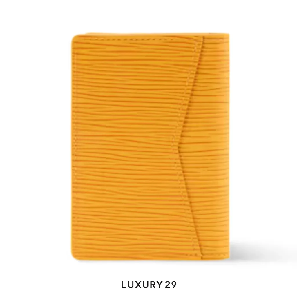 Louis Vuitton LV Pocket Organizer Wallet Jaune Mat Yellow(Small, Yellow)