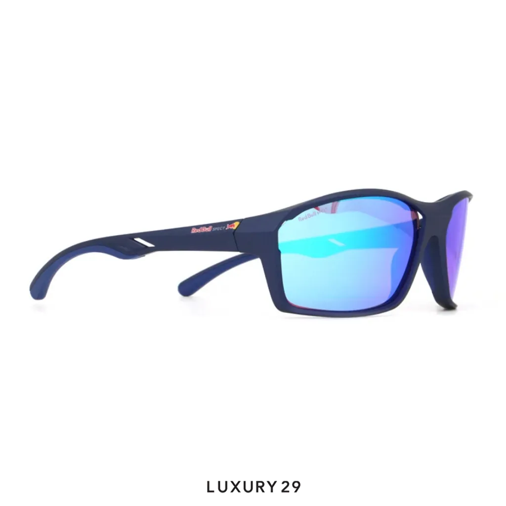 Red Bull Spect Sunglasses Drill-02 purple with blue mirror(Free Size, Blue)