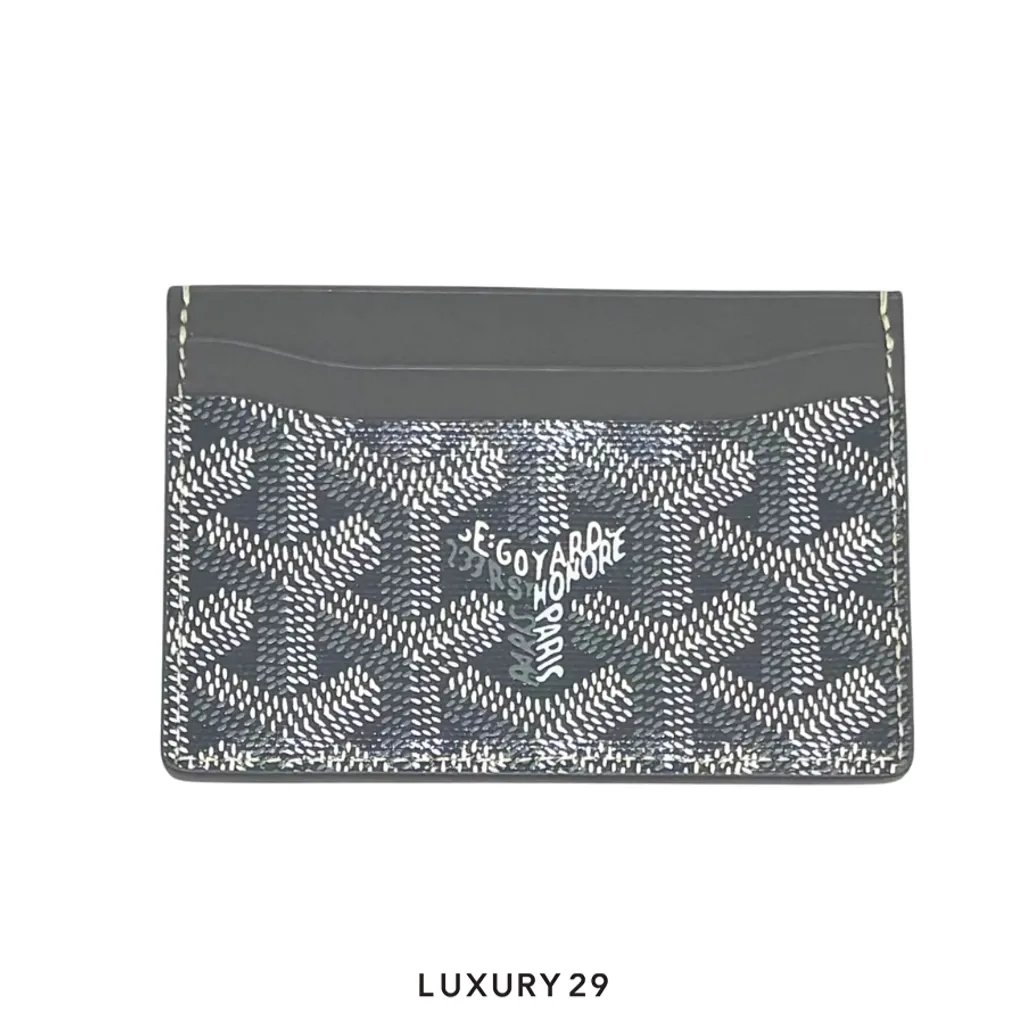 Goyard Saint-Sulpice Card Wallet Grey(Small, Grey)