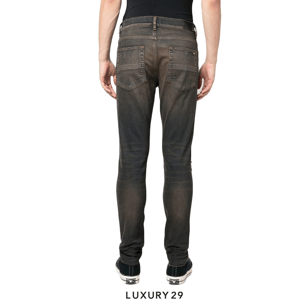 AMIRI distressed-effect slim-fit jeans Dark Indigo(M, Blue)