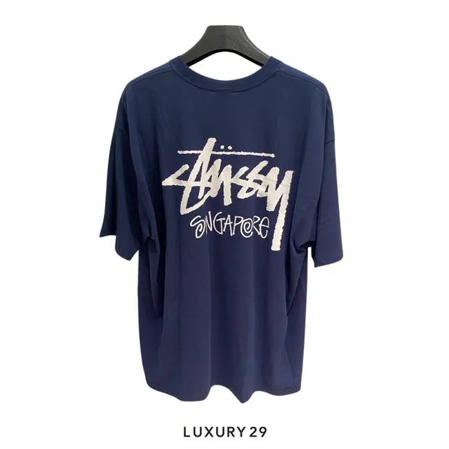 Stussy Exclusive Singapore tee Navy