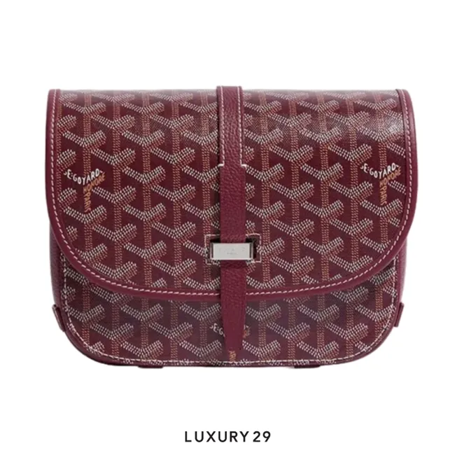 Goyard Belvedere PM Bag Burgundy