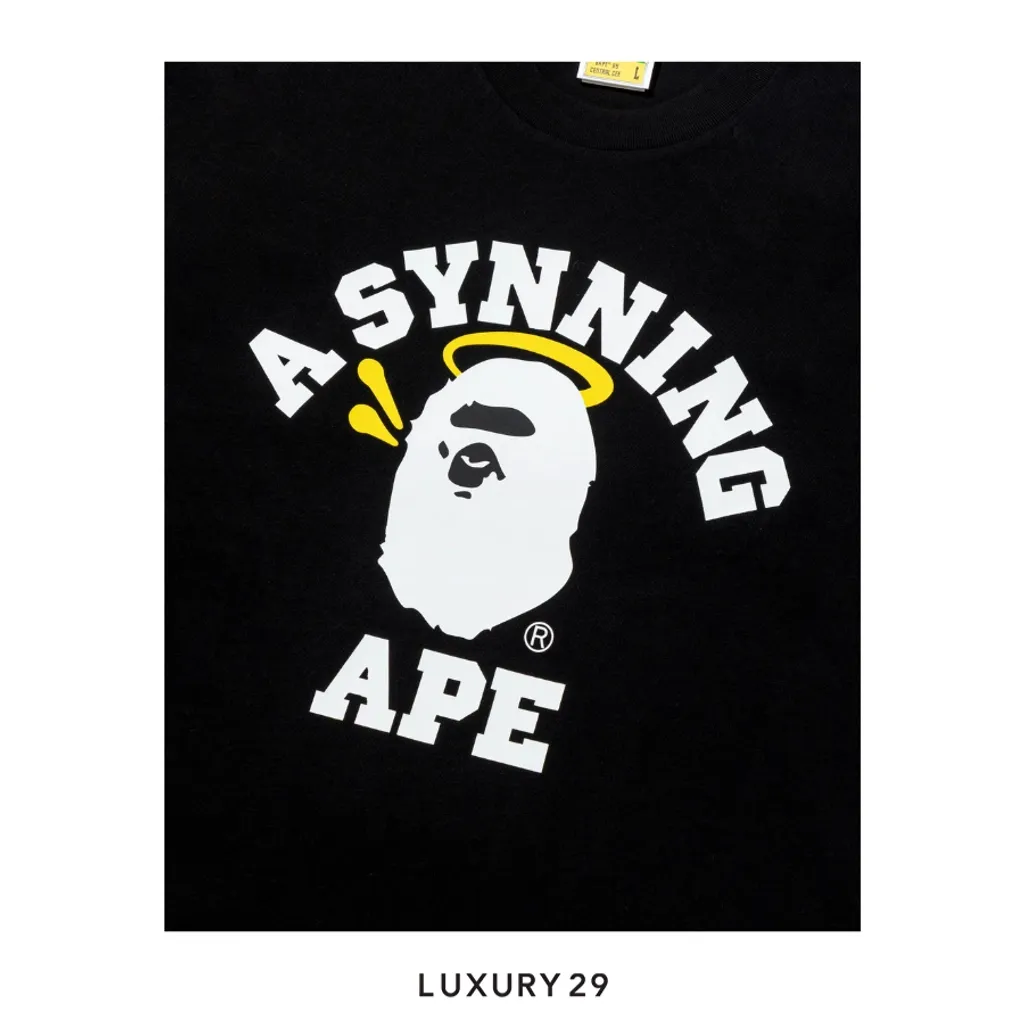 BAPE X Spotify X SYNA By Central Cee College Tee(L, Black)