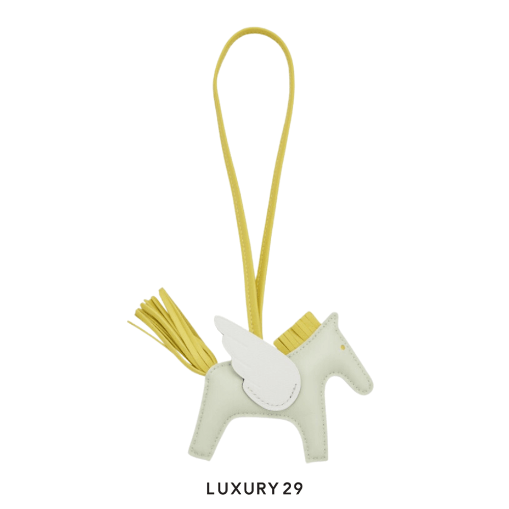 Hermes Rodeo Pegase MM charm Vert Fizz / Lime / New White(Medium, Green)