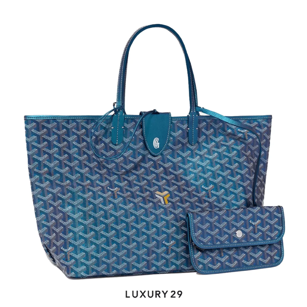 Goyard Saint Louis PM Bag 2024 Pearly Blue(Small, Blue)