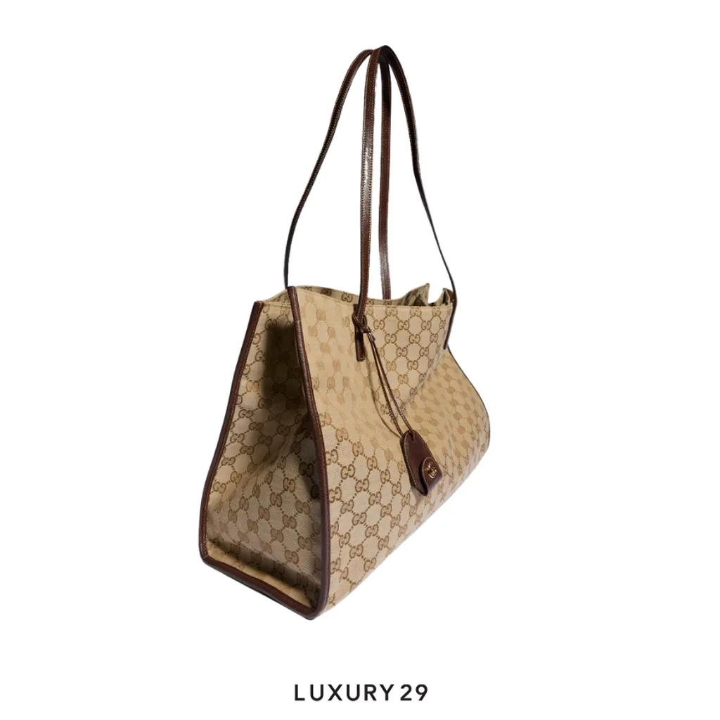 Gucci Londra large tote bag Brown(Large, Brown)