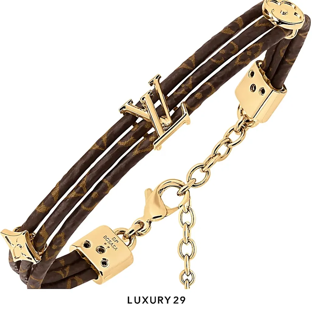 Louis Vuitton LV Trio Bracelet Monogram Canvas(Free Size, Brown)