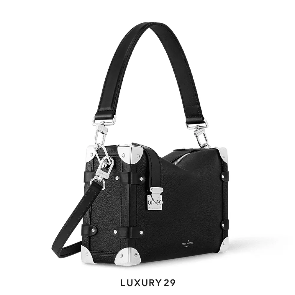 Louis Vuitton LV Side Trunk MM Bag Black(Medium, Black)