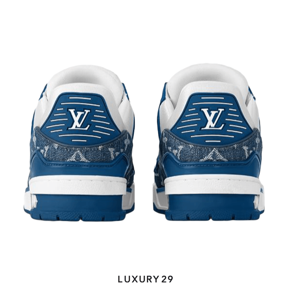 Louis Vuitton LV Trainer Sneaker Blue(M)(42.5, Blue)