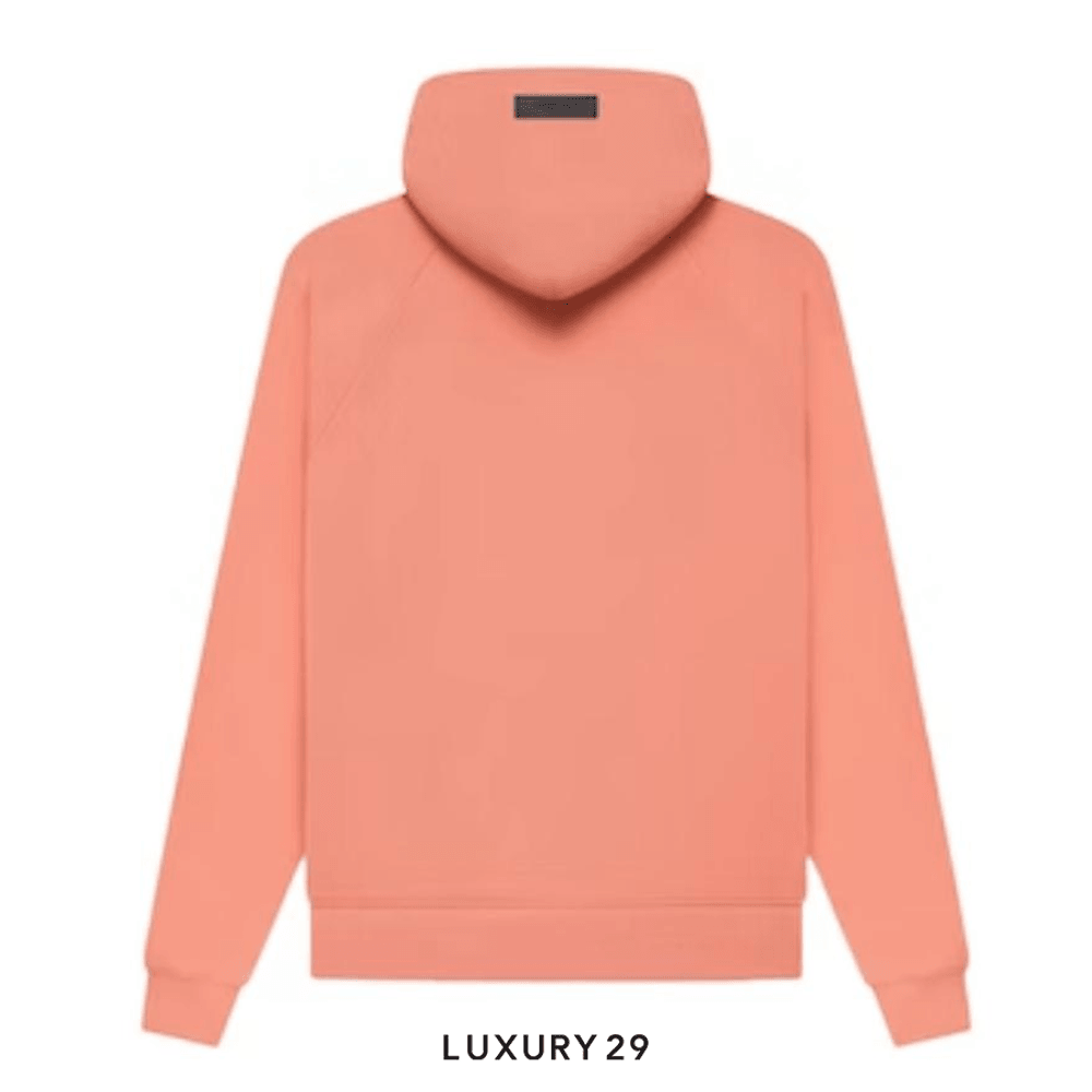 Essentials Fear Of God Hoodie Coral (PF22)(2XS, Orange)