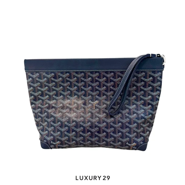 Goyard Conti pouch Navy Blue