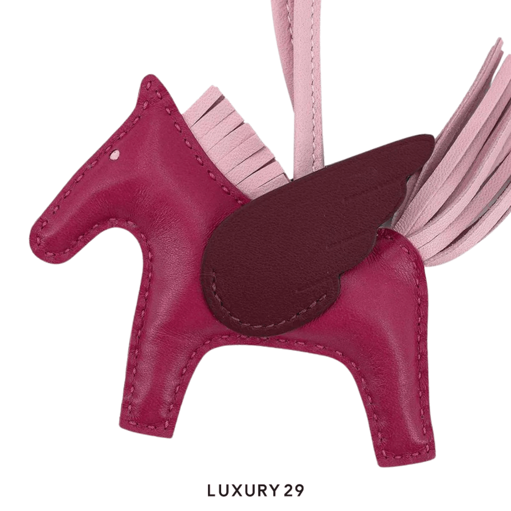 Hermes Rodeo Pegase PM charm Rose Sakura Rouge(Small, Pink)