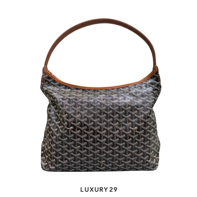 Goyard Boheme Hobo Bag Black & Tan