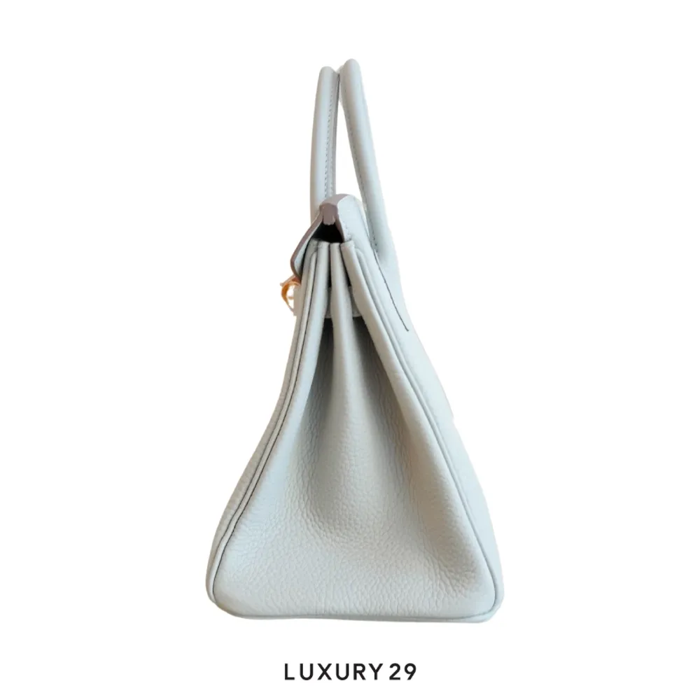 Hermes Birkin 25 Gris Pale Togo Gold Hardware / B Stamp (2023)(Small, Grey)