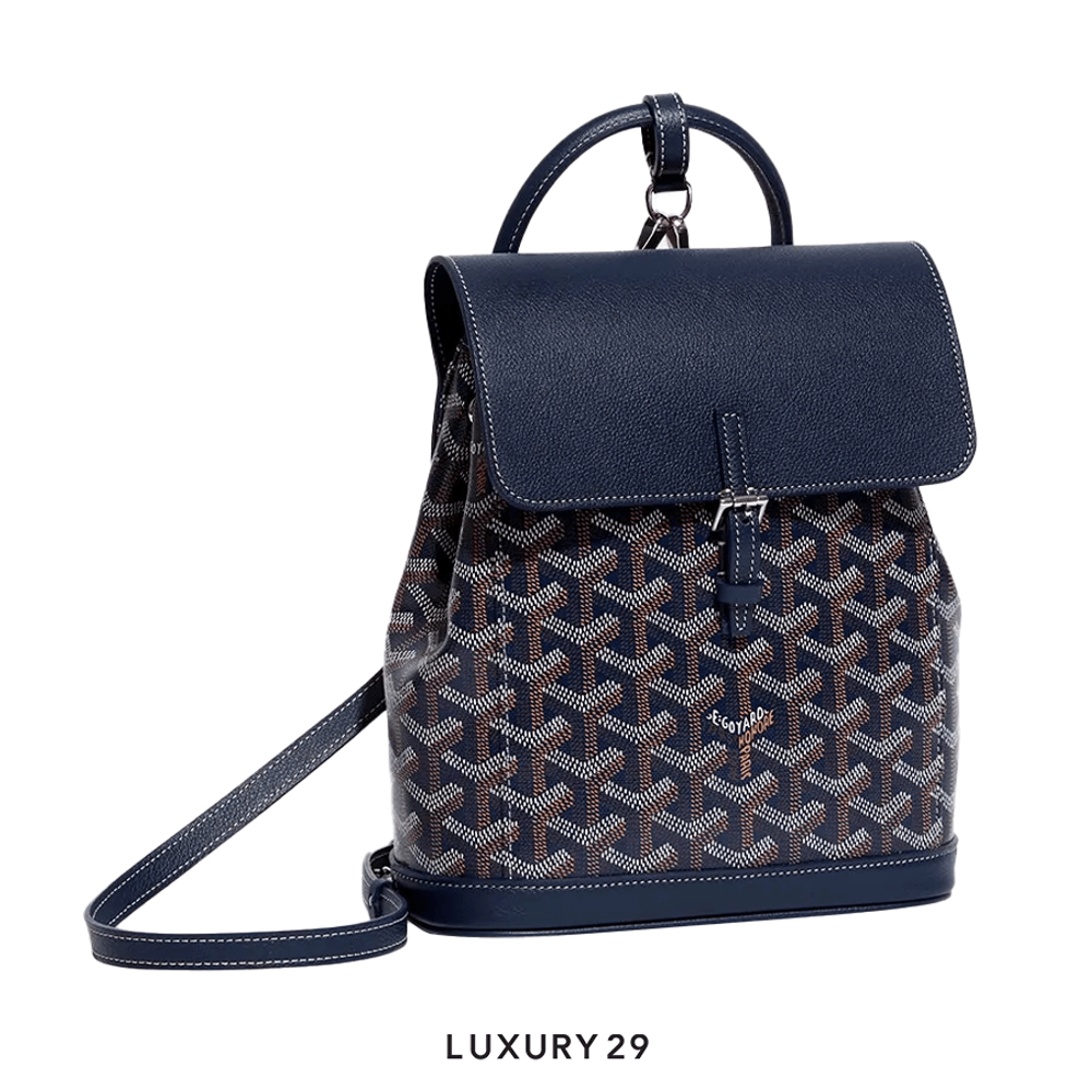 Navy blue mini backpack outlet