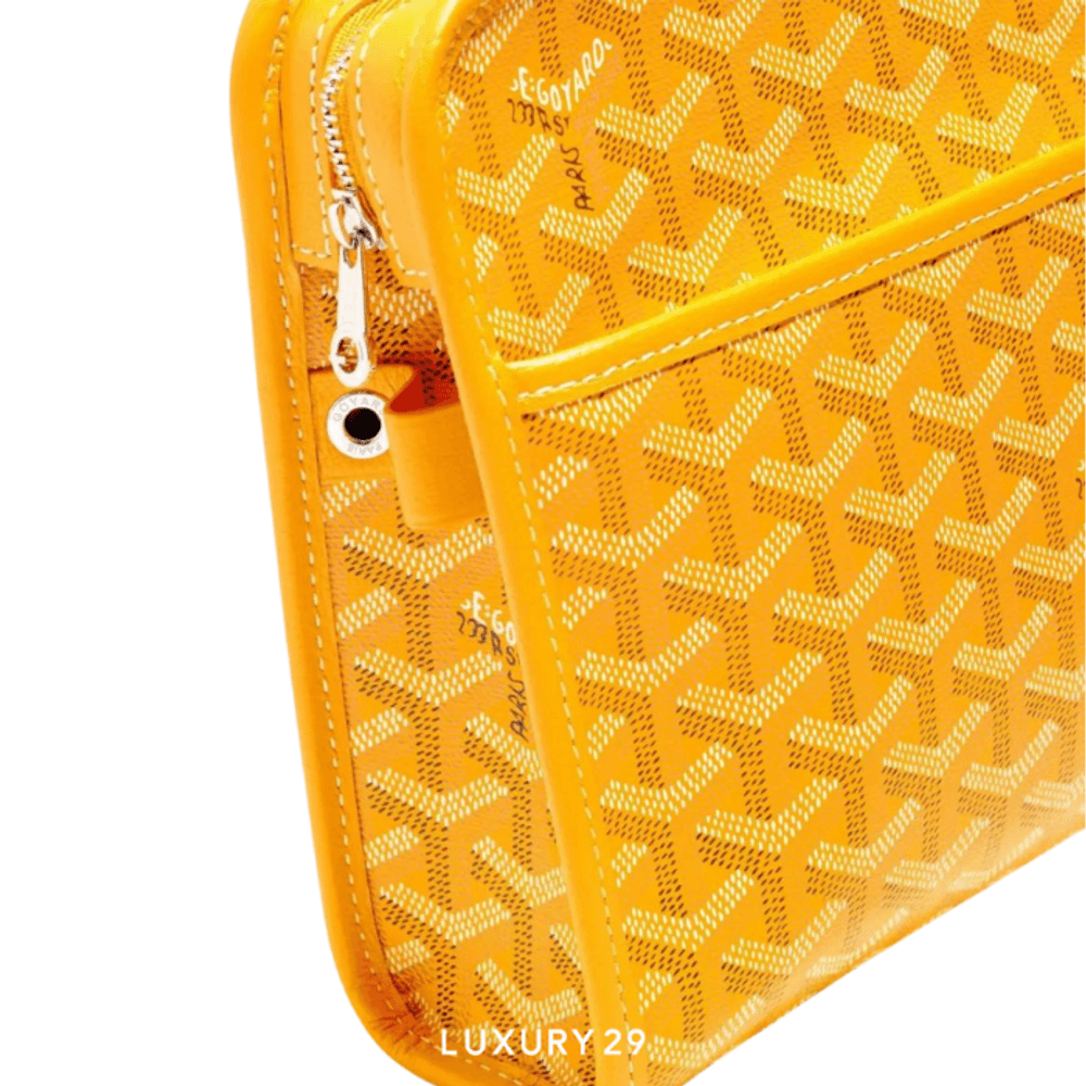 Goyard Jouvence MM Toiletry Bag Yellow(Medium, Yellow)