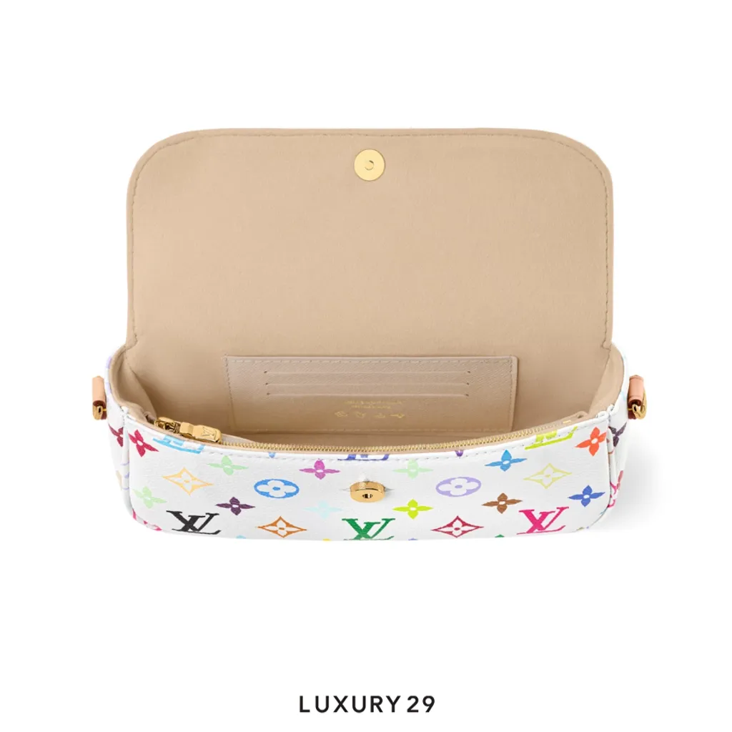 Louis Vuitton LV x TM Ivy Chain Wallet Multicolor/White(Small, White)