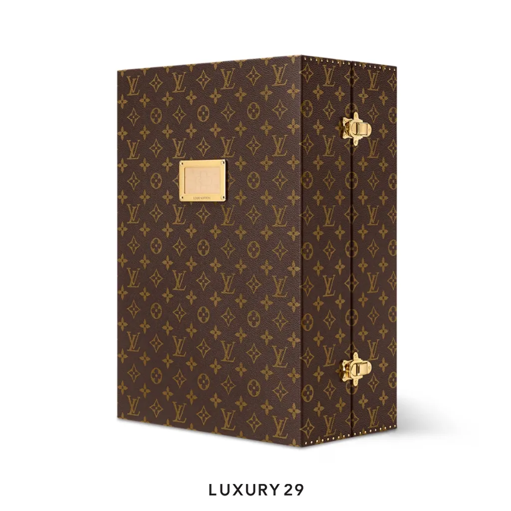 Louis Vuitton LV Vivienne Fashionista Trunks Monogram Canvas Brown with 8 Viviene Charm(Large, Brown)