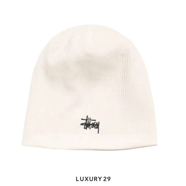 STUSSY WAFFLE SKULLCAP BONE
