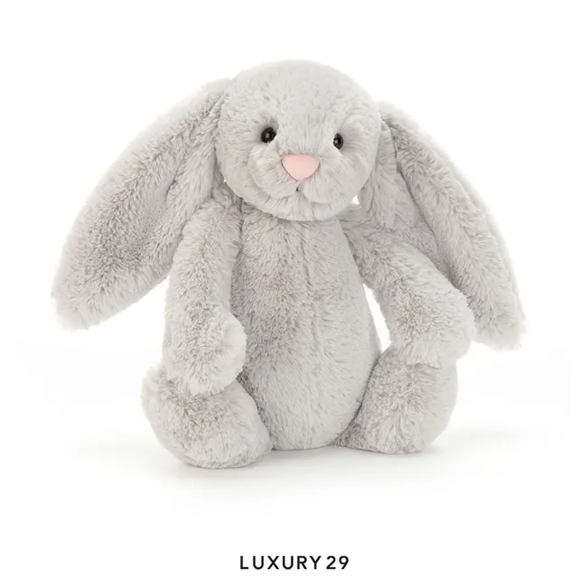 JellyCat Bashful Silver Bunny