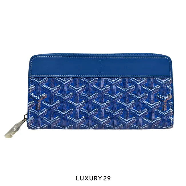 Goyard Matignon GM Wallet Sky Blue