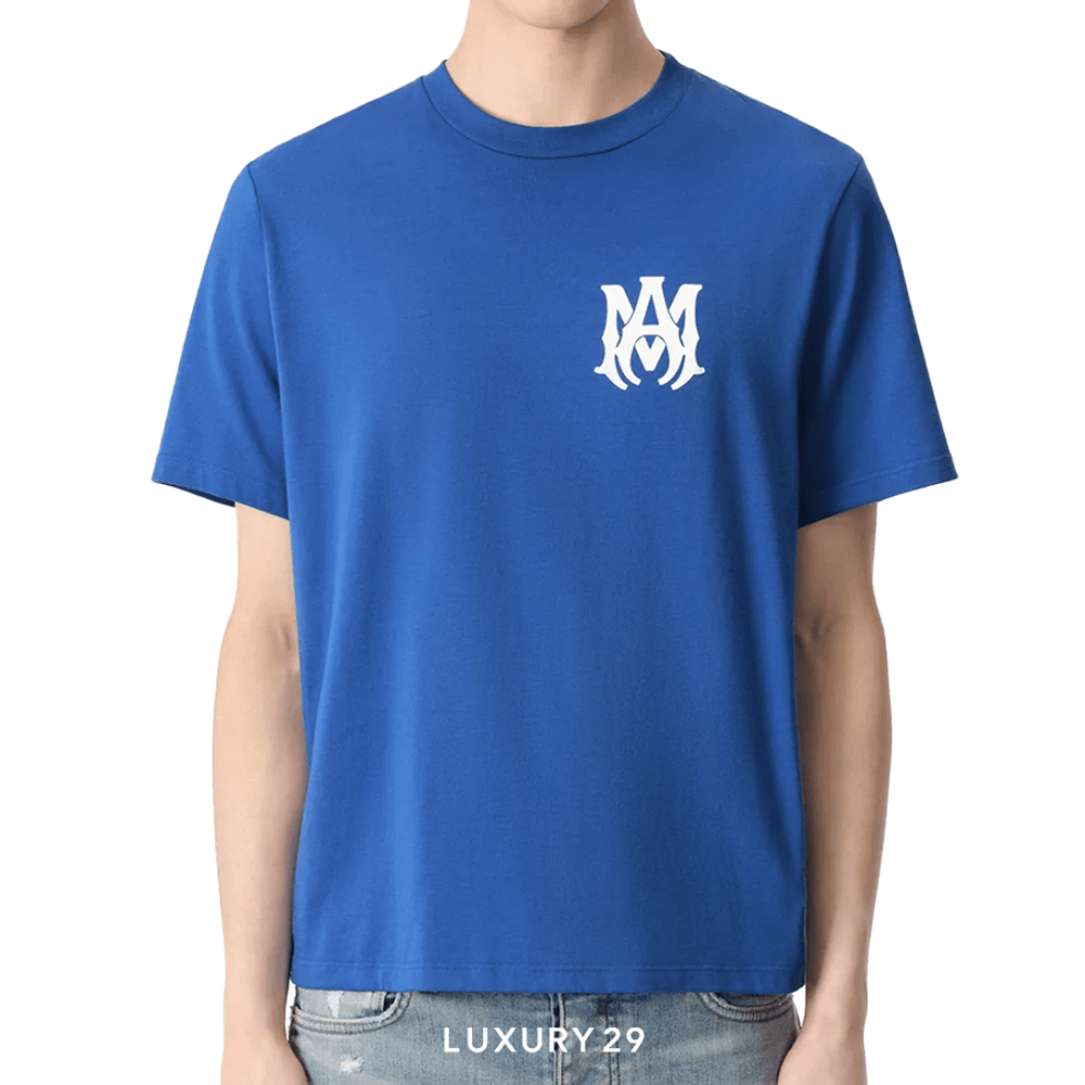 Amiri MA CORE LOGO TEE BLUE(2XL, Blue)