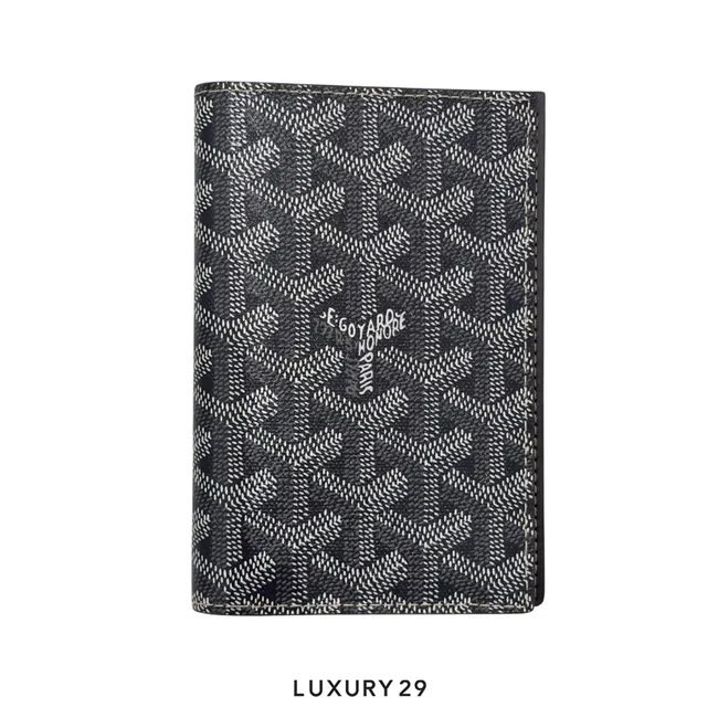 Goyard Grenelle Passport Cover Grey