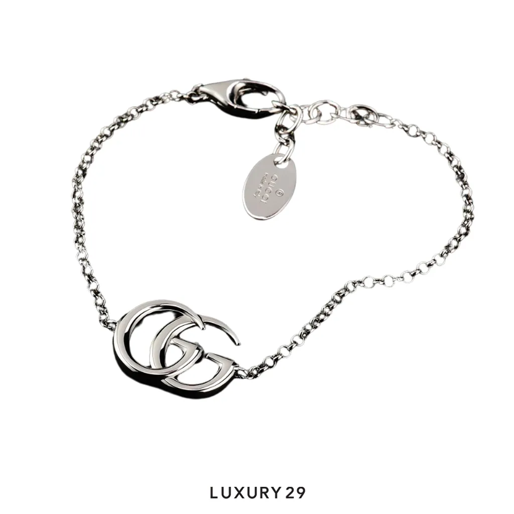 Gucci GG Marmont chain bracelet Silver(Free Size, Silver)