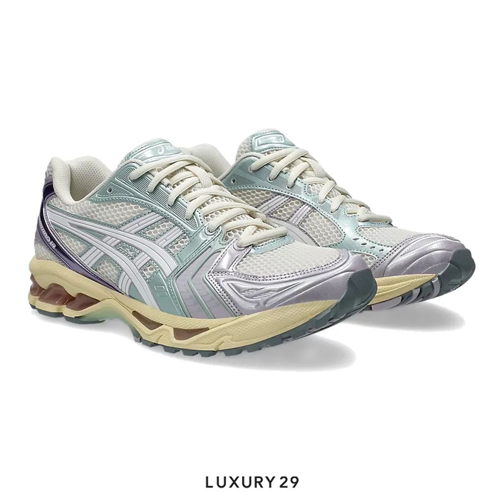 Asics Gel-Kayano 14 Metallic Pastel CREAM/DUSK VIOLET(M)(41.5, White)