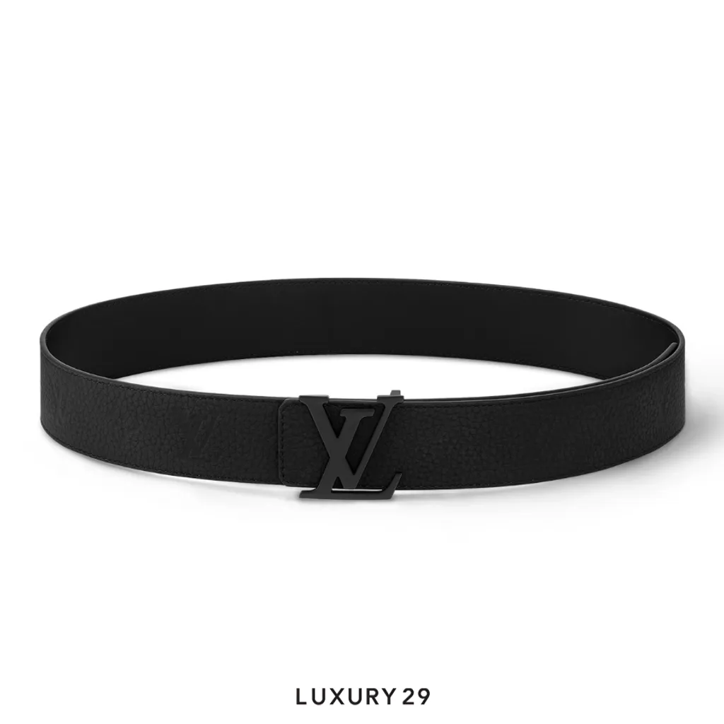 Louis Vuitton LV Initiales 40mm wide reversible Belt Black(40, Black)