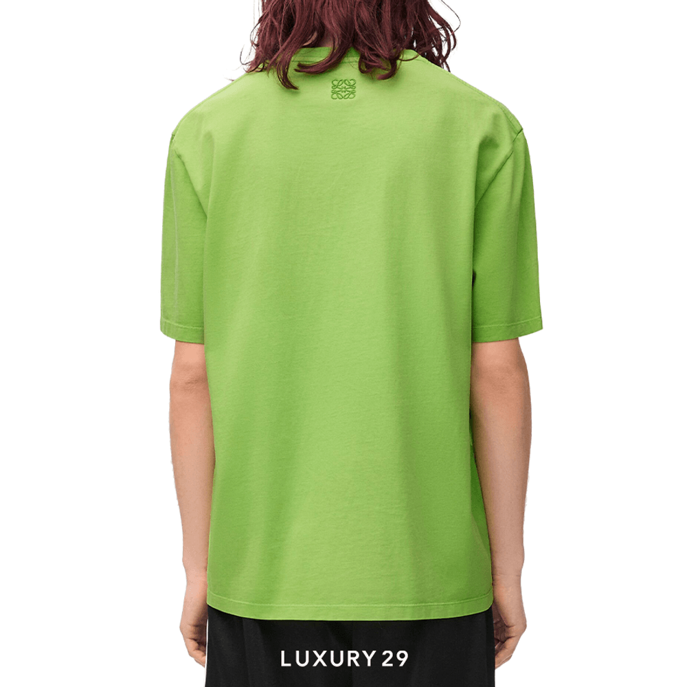 Loewe Loose fit T-shirt in cotton Green/Multicolor(S, Green)