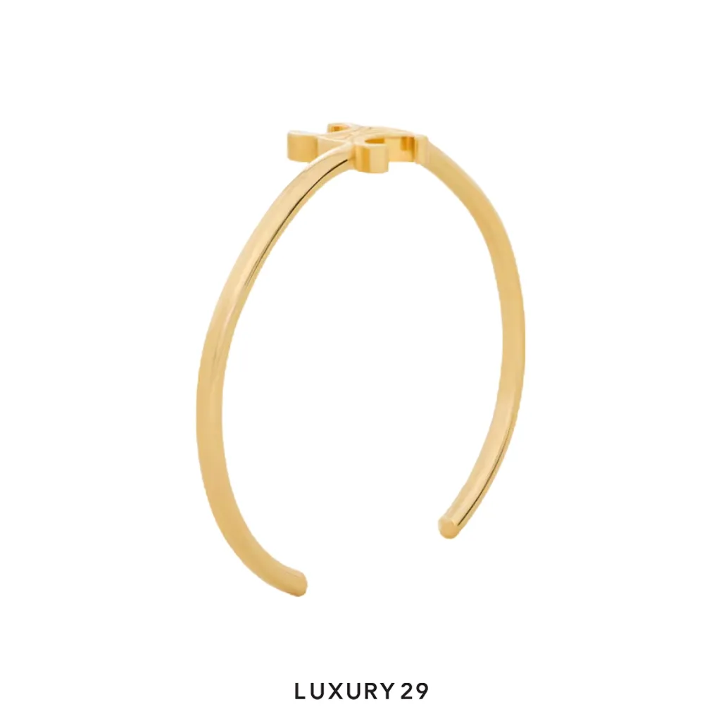 Celine Asymmetrical Triomphe Bracelet Gold(Free Size, Gold)