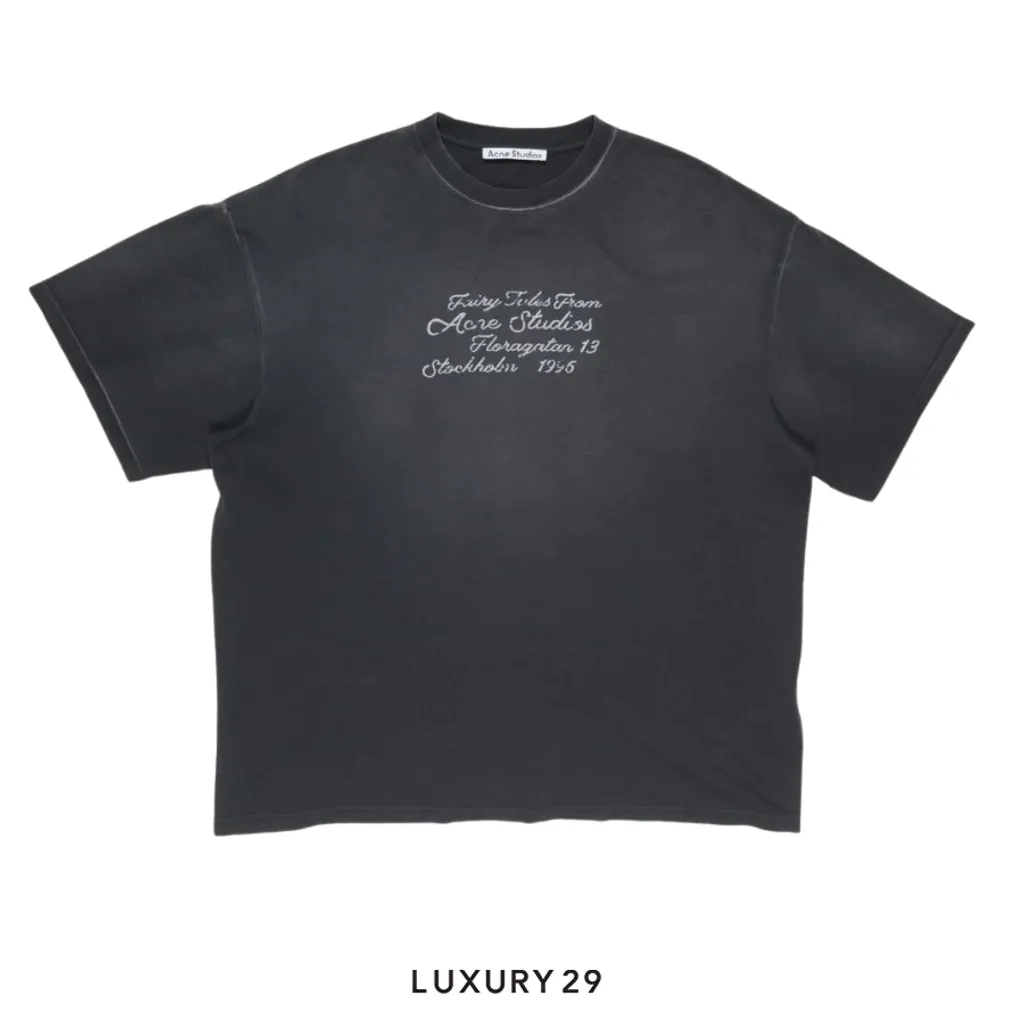 Acne Studios Logo t-shirt Black(S, Black)