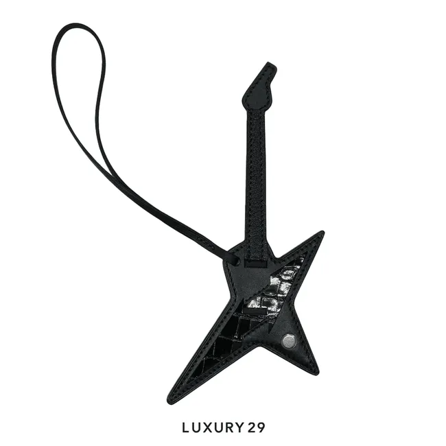 Hermes Rock charm Alligator leather Noir