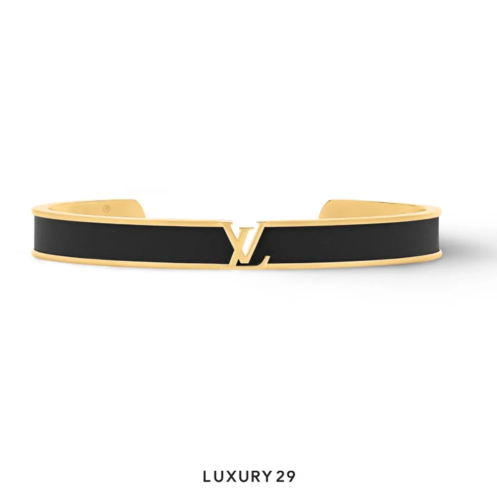 Louis Vuitton LV Initials Bracelet Black(Small, Black)