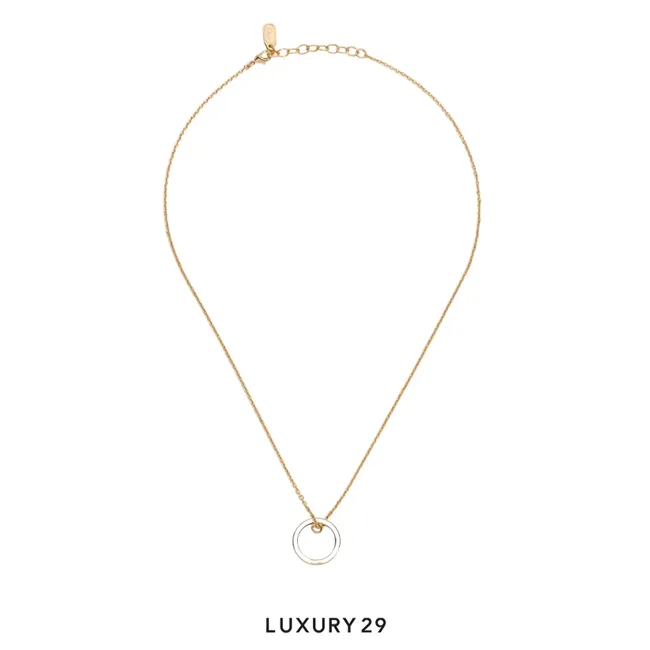 Dior Night Code Necklace Gold-Finish Metal, Latte Lacquer and Crystals