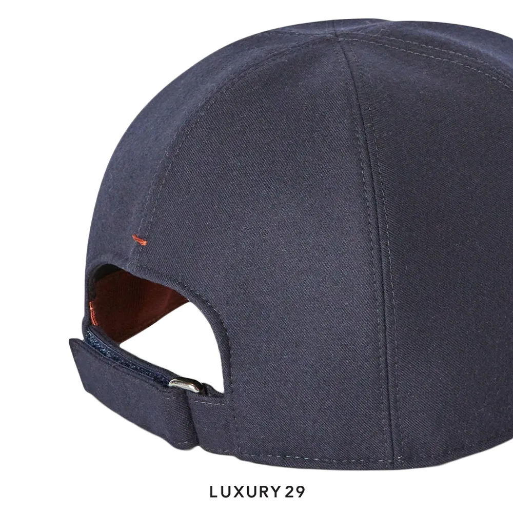 Loro Piana The Gift of Kings Baseball Cap Navy Blue(L, Blue)