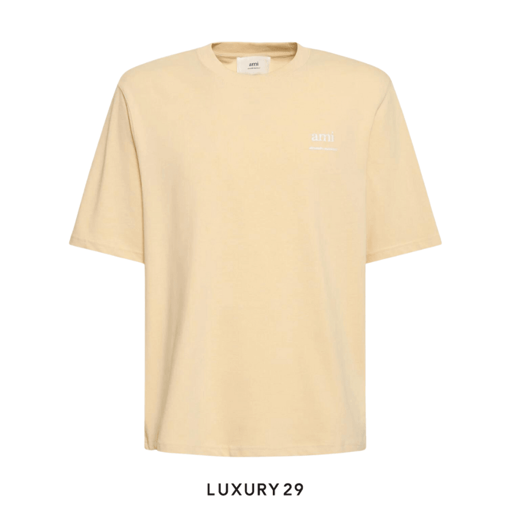 AMI ALEXANDRE MATTIUSSI T-SHIRT CREAM(M, Neutrals)