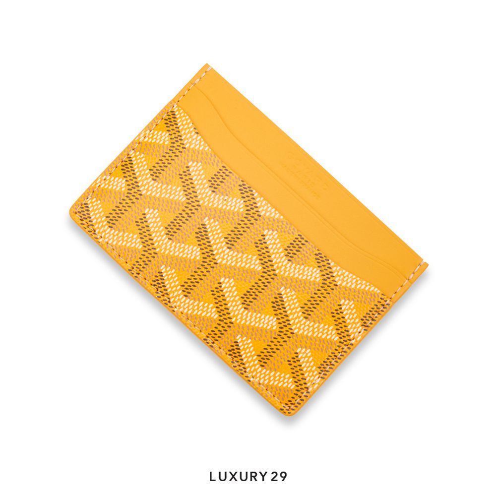 Goyard Saint-Sulpice Card Wallet Yellow(Small, Yellow)