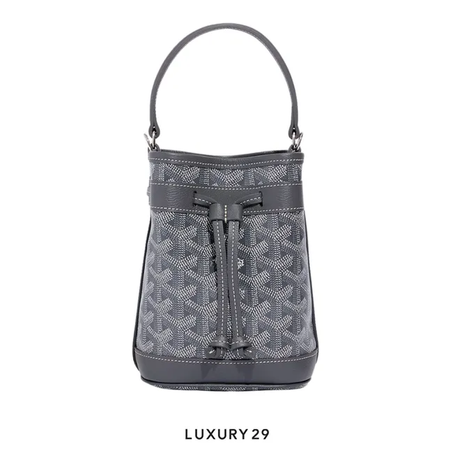 Goyard Petit Flot Mini bucket Bag Grey
