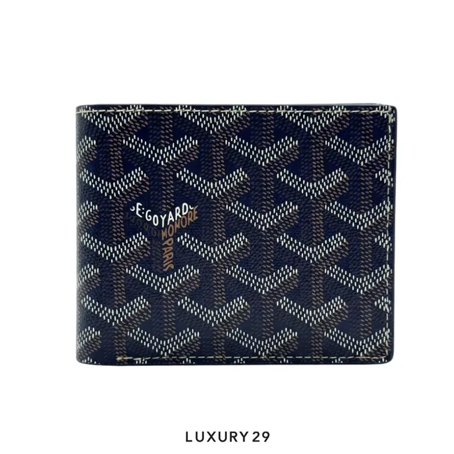 Goyard Victoire Wallet Navy Blue