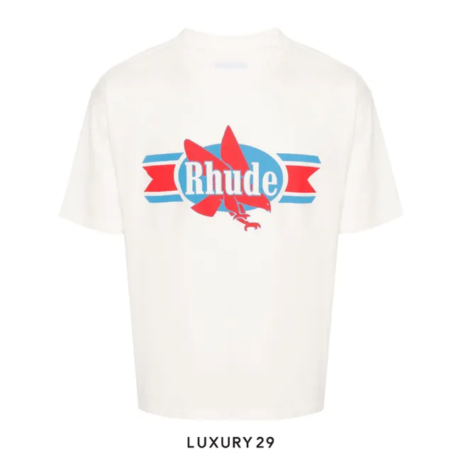 Rhude CHEVRON EAGLE TEE VTG WHITE