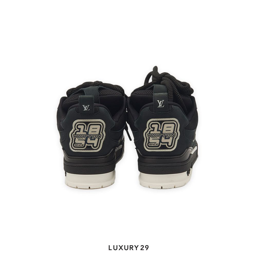 Louis Vuitton LV Skate Sneaker Denim Noir(M)(43, Black)