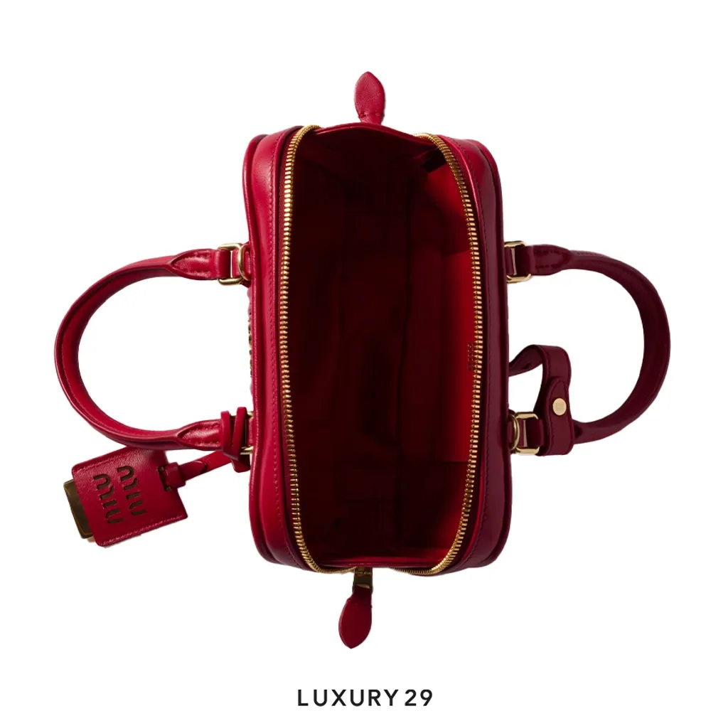 Miu Miu Arcadie matelasse nappa leather mini-bag Rosso(Mini, Red)