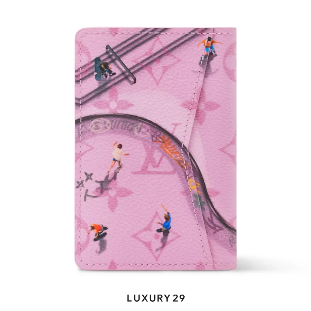 Louis Vuitton LV Pocket Organizer Wallet Pink(Small, Pink)