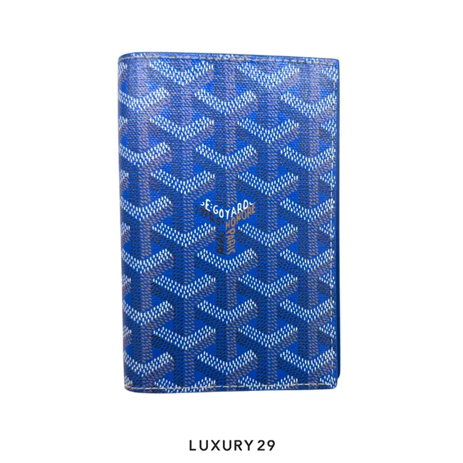 Goyard Grenelle Passport Cover Sky Blue