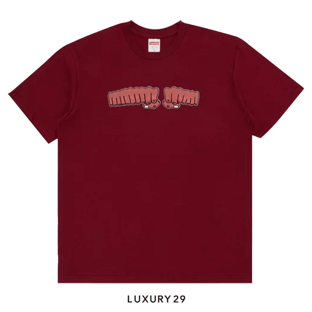 Supreme x Toy Machine Fist Tee 'Cardinal'(L, Red)